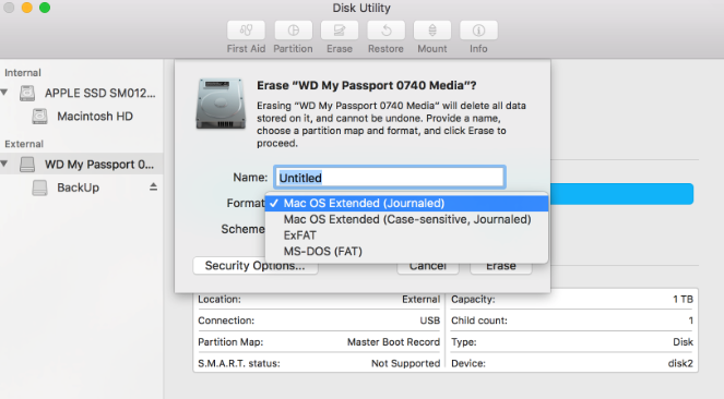 my passport hard disk for mac